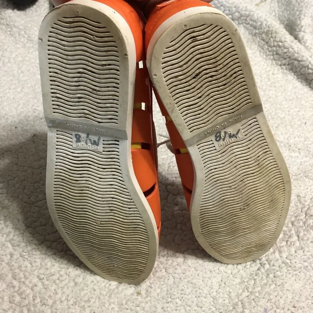 Five Flops Water Beach Boat Shoes Men's size 8-9 ‎ Orange